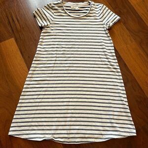 Madewell women's‎ Striped Retreat Mini T-shirt 100% cotton Dress size XS